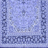 Tradicionalni pravokutni perzijski tepisi u plavoj boji za prostore tvrtke, 7' 9'