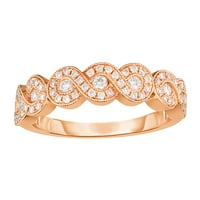 Vintage dijamantni prsten od 10k ružičastog zlata u vintage stilu