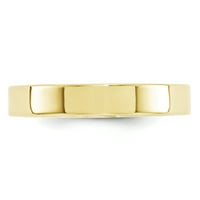 standardna težina žutog zlata 10k, ravni vjenčani prsten udobnog prianjanja, veličina 13. 1FLC040