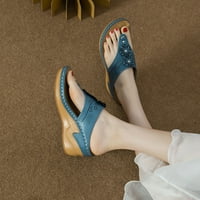 Ženske ljetne Ležerne udobne sandale s cvjetnim uzorkom, papuče, cipele na rasprodaji
