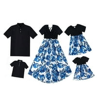 Identična odijela za roditelje i djecu, cvjetne haljine Za plažu s kratkim rukavima, identični Kompleti za obiteljska putovanja,