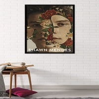 Sean Mendes - plakat na zidu s cvijećem, 22.375 34