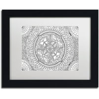 Zaštitni znak likovna umjetnost Leptir Party Mandala Canvas Art by Hello Angel, White Matte, crni okvir