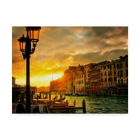 Zaštitni znak likovna umjetnost 'Venecija u svjetlu IV' platno Umjetnost Dannyja Head