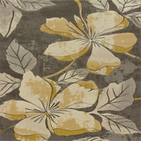 United Weavers Charlize Acacia Canvas cvjetna siva tkana polipropilenska prostirka ili trkač