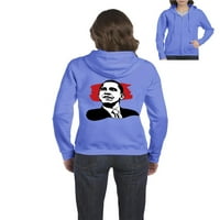 Uobičajeno je dosadno-Ženska majica, pulover s patentnim zatvaračem, ženska veličina do 3 inča - predsjednik Obama