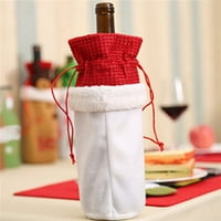 Božićna boca vina Posejdon Djed Mraz, poklon vrećica s ukrasima, dekor božićne kućne zabave