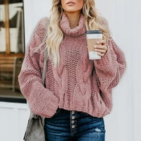 Pleteni Ženski džemper, mekani široki džemper, svestrana ležerna odjeća