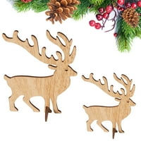 Preslatki Božićni dekor radne površine od losa kućni ukrasi za stolove od losa drveni ukrasi iz crtića od losa nježni zanati od losa