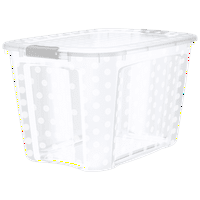 Bella Storage Quart Clear Polka Dot plastični poklopac zasun za poklopac od 2