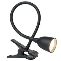 Crna LED svjetiljka s fleksibilnom stezaljkom