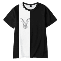Zabavna majica s printom uskršnjeg zeca, majice kratkih rukava, nova odjeća za odrasle-6 inča, 07