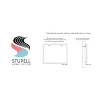Stupell Industries procvjetajući cvjetne latice botaničke linije Doodle Crtanje grafičke umjetničke galerije omotana platna za tisak
