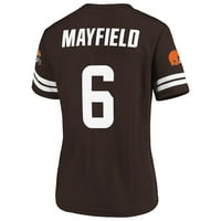 Ženski NFL Pro Line Fanatics Brand Baker Mayfield Brown Cleveland Browns Jersey