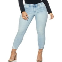 Sofia Jeans by Sofia Vergara Women's Rosa Curvy Rupped visoke traperice za gležnjeve