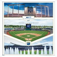 Kansas City Royals - Zidni plakat stadiona Kauffman, 14.725 22.375