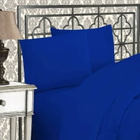 4-komadić bez četverodijelnog kreveta Set Deep Pocket prema gore da bi se podijelio kraljevski plavi kraljevski plavi