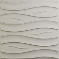 Ekena Millwork 5 8W 5 8H Dekorativna 3D стеновая ploča Swell EnduraWall, ультратонкое pokrivenost Satin Blossom White