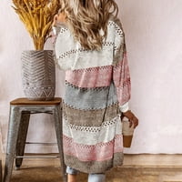 Ženski trenč kaputi Ženski kardigan udoban moderan džemper s dugim rukavima i šavovima ležerni dugi kardigan