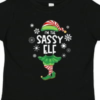 Smiješna božićna majica ja sam drski vilenjak u cipelama i šeširu kao poklon za dječaka ili djevojčicu