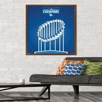 Los Angeles Dodgers - minimalistički zidni poster prvaka, 22.375 34