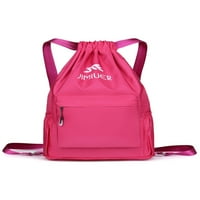 Ženski joga ruksak, torba za teretanu velikog kapaciteta s podesivim remenom, prijenosni ruksak s vezicom, patentni zatvarač, ženski