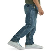Opuštena fit konusna noga Wrangler® je Jean s podešavanjem pojasa, veličine 4-18