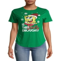 SpongeBob SquarePants Juniors 'je ova vesela grafička majica za odmor sa sjajem