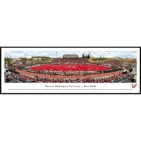 Eastern Washington Eagles nogomet - dvorišna linija na Roos Field - Blakeway Panoramas NCAA College Print sa standardnim okvirom