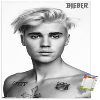 Justin Bieber - Pinup zidni plakat s drvenim magnetskim okvirom, 22.375 34