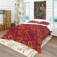 DesignArt 'Paisley Indian Pattern' Vintage pokrivač za pokriće