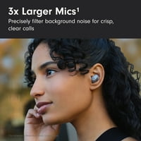 Slušalice za uši + prave bežične slušalice za poništavanje buke-prozirne