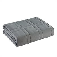 Osnove dolje alternativno prekriveni pokrivač za krevet u mekoj sivoj boji