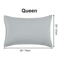 Jedinstvene ponude čvrste jastuke za pranje jastuka za pranje minimalizma, kraljica, siva, 4-komada