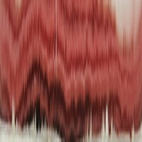 Jednodijelna tkana okrugla salveta od 15 inča crvena Sedona komad