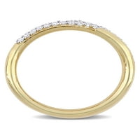 Miabella Carat T.W. Dijamantni 10K žuto zlato Sažetak zavojni prsten