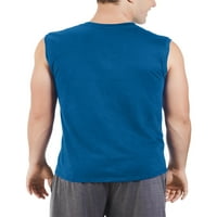 Plod tkalačke muške i velike muškarce dvostruke obrane Upf mišićne košulje bez rukava, do veličine 4xl