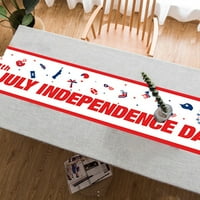 Labakiha, američka zastava, 4. srpnja, domoljubni Dan sjećanja, stolna staza, praznik Dana neovisnosti, uređenje kuhinjskog stola