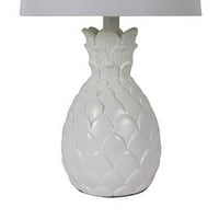 Stolna lampa od smole od ananasa, bijeli sjaj, 13,510