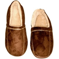 Muške papuče veličine 7 - - moderna mikro mreža-dugotrajna memorijska pjena-Topla podstava od flisa-muške papuče u smeđoj boji