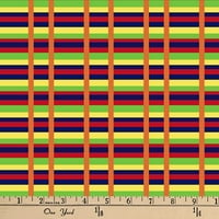 David Textiles 44 Pamuk tradicionalna kente tkanina po dvorištu, naranča