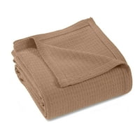 Dojmovi tradicionalni smeđi pamučni pokrivač 60 50