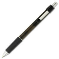 Gel olovka s metalnom kopčom veličina vrha-uvlačiva-crna tinta na bazi gela-crno kućište-desetak