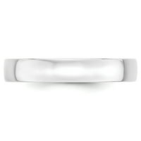Kvalitetni zaručnički prsten od bijelog zlata od 14 karata, lagan i udobne veličine-veličina 11