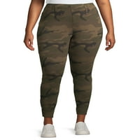 Terra & Sky Women's Plus Size Camo Jeggings