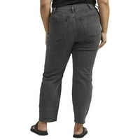 Silver Jeans Co. Plus veličina vrlo poželjna visoka ravna nogavi traperice veličine 12-24