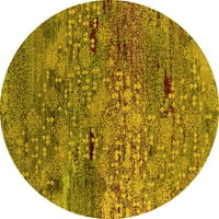 Tvrtka alt pere u perilici rublja okrugle orijentalne žute prostirke za industrijske prostore, promjera 6 inča