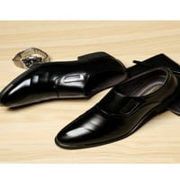 Muške natikače s niskom beretkom, otporne na klizanje, formalne lagane udobne cipele s blokovskim potplatom, crne 8,5
