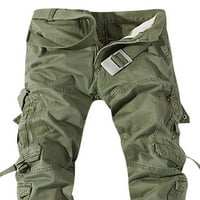 Muške hlače na rasprodaji muške široke kombinezone s više džepova za rublje vanjske casual hlače kabriolet hlače zelene boje