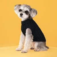 Prozračni topli džemper za kućne ljubimce džemper za kućne ljubimce s reverom udoban topli rastezljivi džemper za pse za mačke lako